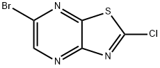 6-Bromo-2-chloro-[1,3]thiazolo[4,5-b]pyrazine 结构式