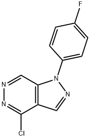 4-chloro-1-(4-fluorophenyl)-1H-Pyrazolo[3,4-d]pyridazine 结构式