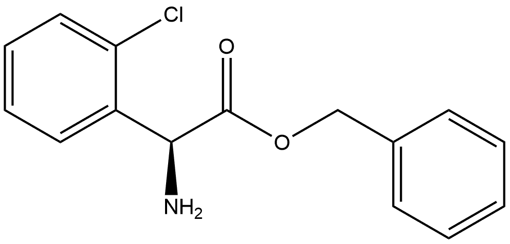 S-2-氯苯甘氨酸苄酯 结构式