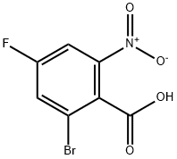 2-溴-4-氟-6-硝基苯甲酸, 1225028-51-2, 结构式