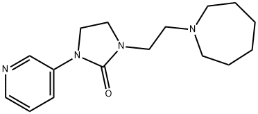 2-Imidazolidinone, 1-[2-(hexahydro-1H-azepin-1-yl)ethyl]-3-(3-pyridinyl)- 结构式