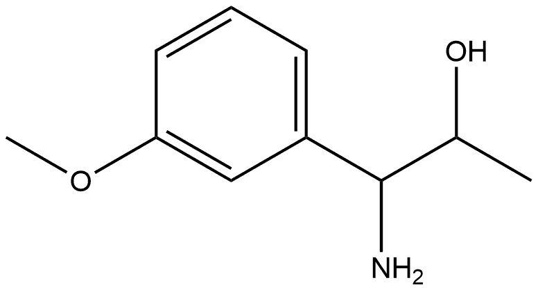 1-AMINO-1-(3-METHOXYPHENYL)PROPAN-2-OL 结构式