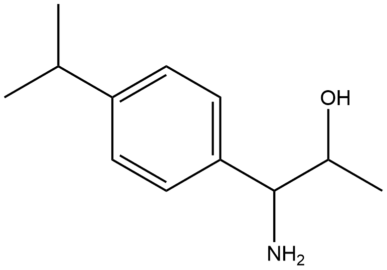 1-AMINO-1-[4-(METHYLETHYL)PHENYL]PROPAN-2-OL 结构式
