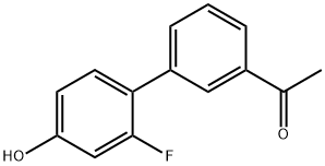 4-(3-Acetylphenyl)-3-fluorophenol Structure