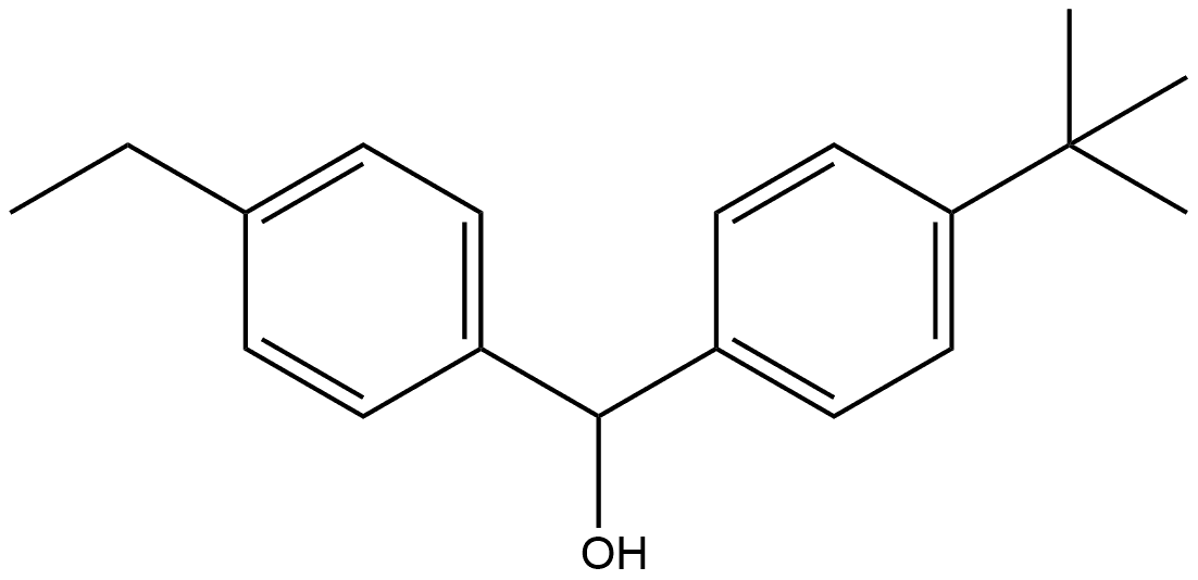 (4-(tert-butyl)phenyl)(4-ethylphenyl)methanol 结构式