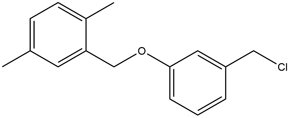2-[[3-(Chloromethyl)phenoxy]methyl]-1,4-dimethylbenzene 结构式