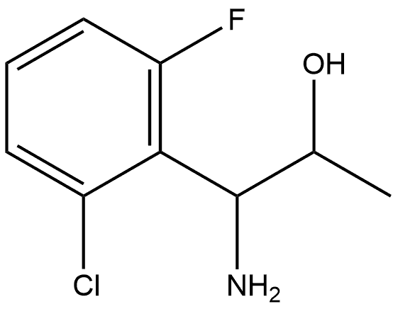1-AMINO-1-(2-CHLORO-6-FLUOROPHENYL)PROPAN-2-OL Struktur