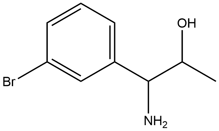 1-AMINO-1-(3-BROMOPHENYL)PROPAN-2-OL 结构式