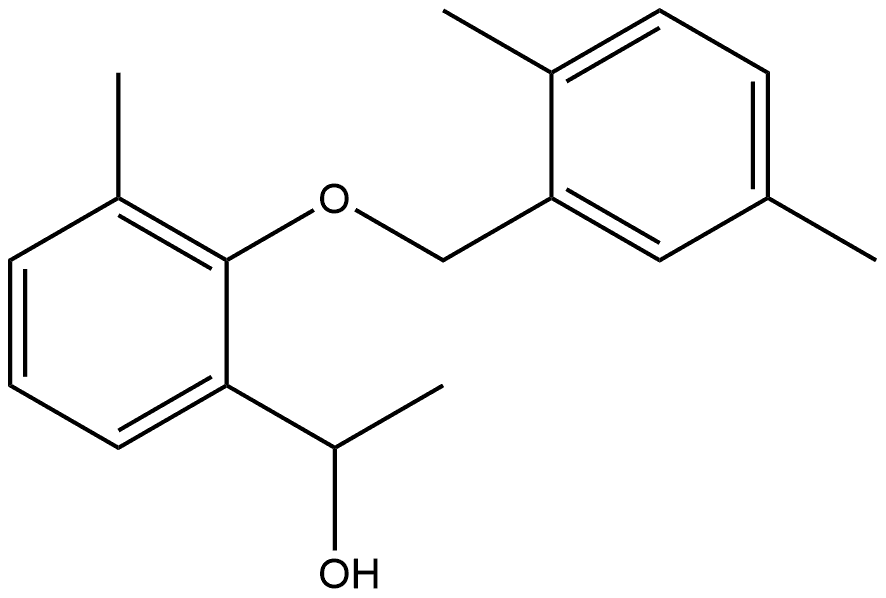 2-[(2,5-Dimethylphenyl)methoxy]-α,3-dimethylbenzenemethanol 结构式