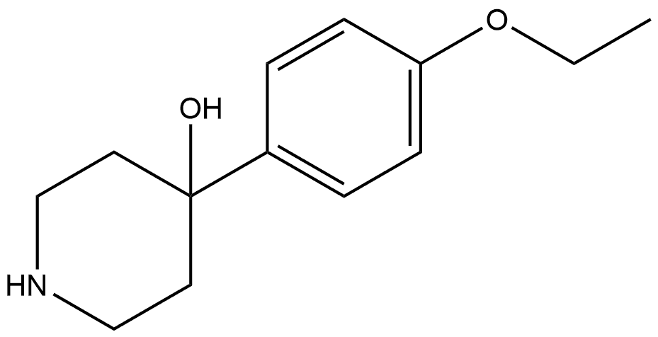 4-(4-ethoxyphenyl)piperidin-4-ol Structure