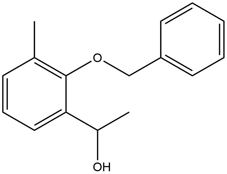 1-(2-(benzyloxy)-3-methylphenyl)ethanol Structure