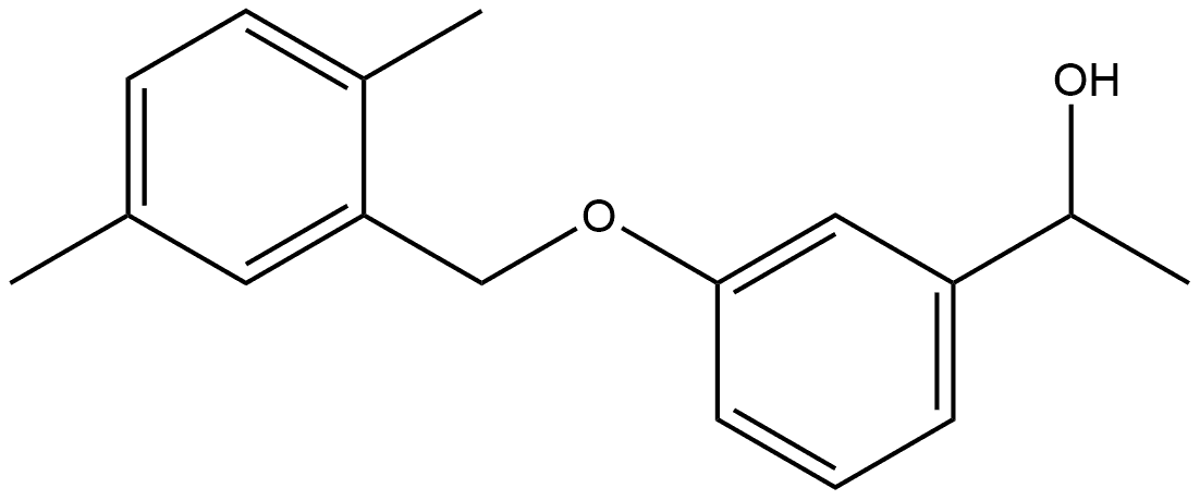 3-[(2,5-Dimethylphenyl)methoxy]-α-methylbenzenemethanol Struktur