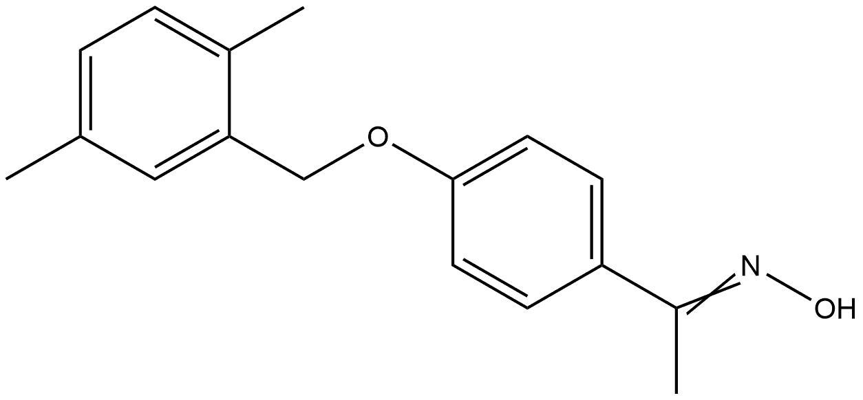 1-[4-[(2,5-Dimethylphenyl)methoxy]phenyl]ethanone oxime Structure