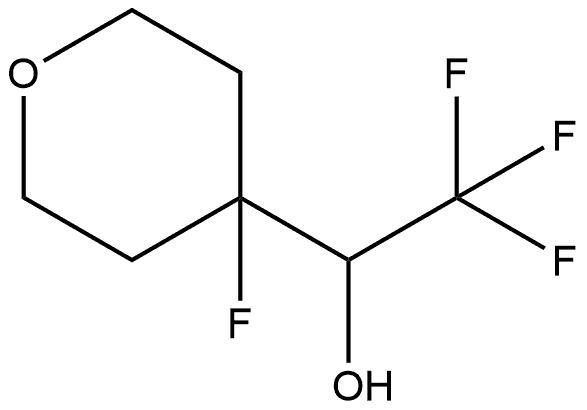 2H-Pyran-4-methanol, 4-fluorotetrahydro-α-(trifluoromethyl)-,1226507-94-3,结构式