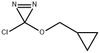 3H-Diazirine, 3-chloro-3-(cyclopropylmethoxy)- Structure