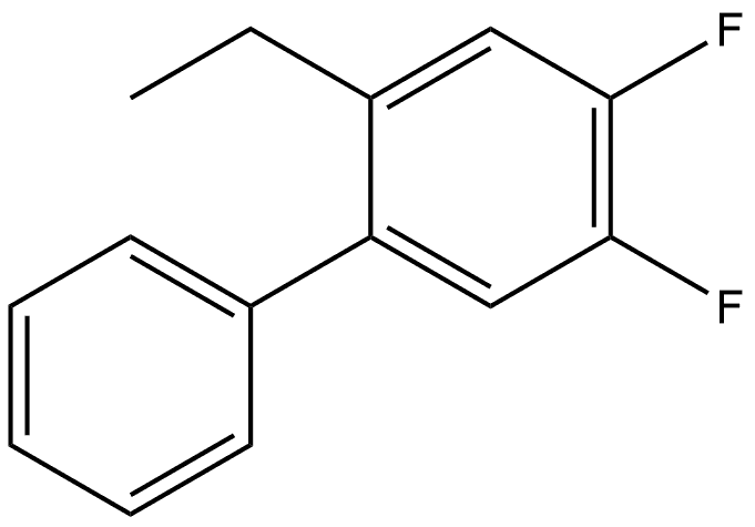 2-Ethyl-4,5-difluoro-1,1'-biphenyl 结构式