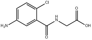 N-[(5-Amino-2-chlorophenyl)carbonyl]glycine 结构式