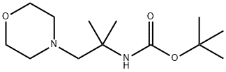 tert-butyl 2-methyl-1-morpholinopropan-2-ylcarbamate 结构式