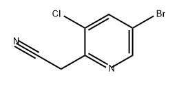 2-Pyridineacetonitrile, 5-bromo-3-chloro- Structure