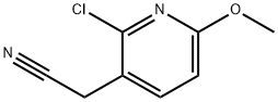 3-Pyridineacetonitrile, 2-chloro-6-methoxy- Structure