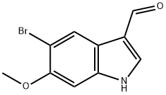 5-Bromo-6-methoxyindole-3-carboxaldehyde Struktur
