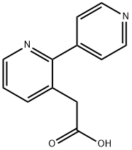 2-(Pyridin-4-yl)pyridine-3-acetic acid 结构式