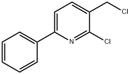 2-Chloro-3-chloromethyl-6-phenylpyridine 结构式
