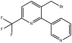 3-Bromomethyl-2-(pyridin-3-yl)-6-(trifluoromethyl)pyridine Structure