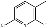 Pyridine, 6-chloro-2-fluoro-3-methyl- Structure