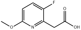 2-Pyridineacetic acid, 3-fluoro-6-methoxy- 结构式