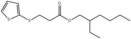 Propanoic acid, 3-(2-thienylthio)-, 2-ethylhexyl ester 结构式