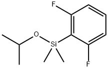 Benzene, 2-[dimethyl(1-methylethoxy)silyl]-1,3-difluoro- 化学構造式