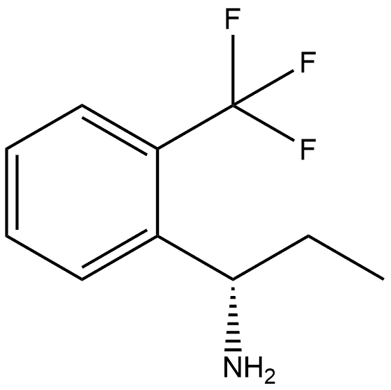 (1S)-1-[2-(trifluoromethyl)phenyl]propan-1-amine Structure