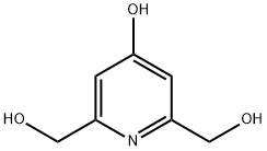 2,6-Pyridinedimethanol, 4-hydroxy- Structure