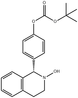 Carbonic acid, 1,1-dimethylethyl 4-[(1S)-1,2,3,4-tetrahydro-2-hydroxy-1-isoquinolinyl]phenyl ester