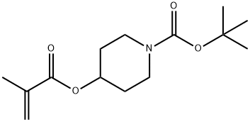 甲基丙烯酸(1-BOC-4-哌啶基)酯 结构式