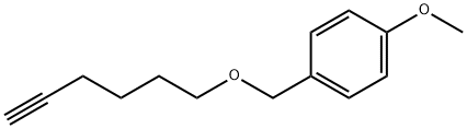 Benzene, 1-[(5-hexyn-1-yloxy)methyl]-4-methoxy- Struktur
