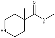N,4-二甲基哌啶-4-甲酰胺, 1232061-13-0, 结构式