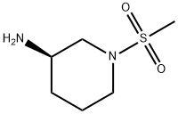 (R)-3-氨基-1-(甲砜基)哌啶, 1232061-19-6, 结构式