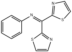 Benzenamine, N-[bis(2-thiazolyl)methylene]- Structure