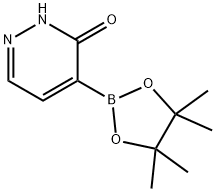 4-(4,4,5,5-四甲基-1,3,2-二氧硼硼烷-2-基)哒嗪-3(2H)-酮 结构式
