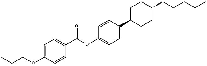 Benzoic acid, 4-propoxy-, 4-(trans-4-pentylcyclohexyl)phenyl ester, 1233010-58-6, 结构式