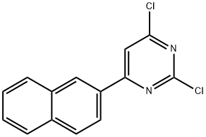 Pyrimidine, 2,4-dichloro-6-(2-naphthalenyl)- Struktur