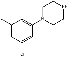 Piperazine, 1-(3-chloro-5-methylphenyl)- Structure