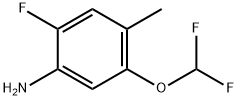 Benzenamine, 5-(difluoromethoxy)-2-fluoro-4-methyl- Struktur