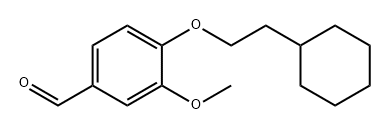 Benzaldehyde, 4-(2-cyclohexylethoxy)-3-methoxy- Struktur