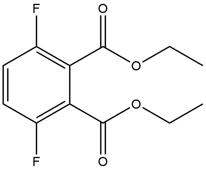 1,2-Diethyl 3,6-difluoro-1,2-benzenedicarboxylate Structure