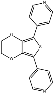 Pyridine, 4,4'-(2,3-dihydrothieno[3,4-b]-1,4-dioxin-5,7-diyl)bis- Struktur