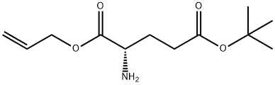 L-Glutamic acid, 5-(1,1-dimethylethyl) 1-(2-propen-1-yl) ester 化学構造式