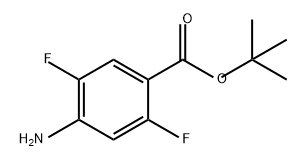 4-氨基-2,5-二氟苯甲酸叔丁酯,1236284-92-6,结构式